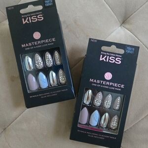 Kiss Masterpiece Press-on Nails "Kitty Gurl" Set of 2 boxes